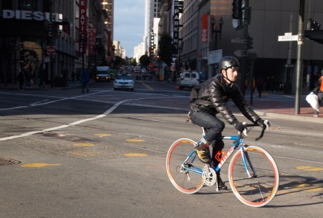 Spotted: Commuting in SF