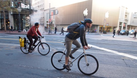 Spotted: Commuting in SF
