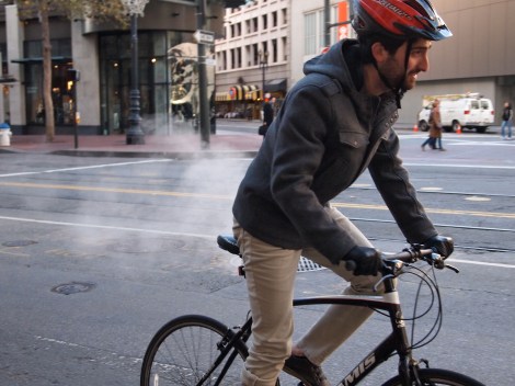 Spotted: Commuting in SF