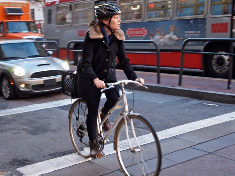 Spotted: Commuting in SF