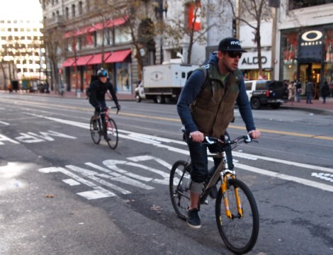 Spotted: Commuting in SF