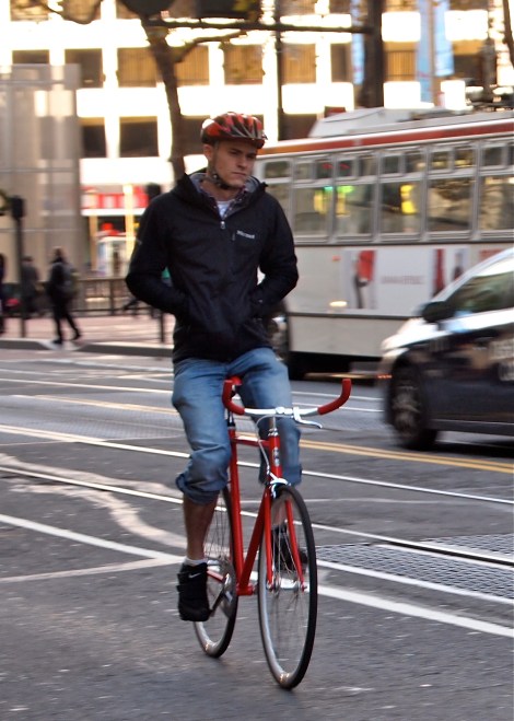Spotted: Commuting in SF