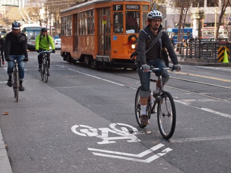 Spotted: Commuting in SF