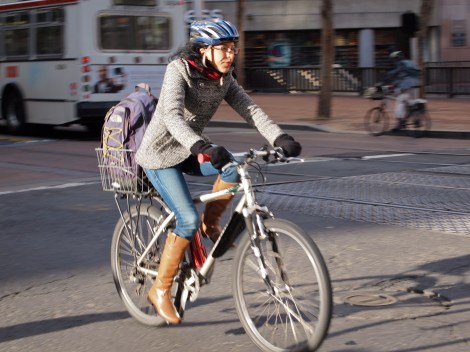 Spotted: Commuting in SF