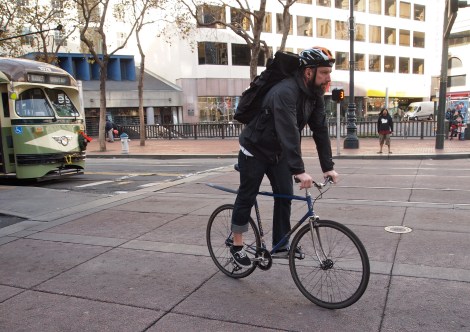Spotted: Commuting in SF