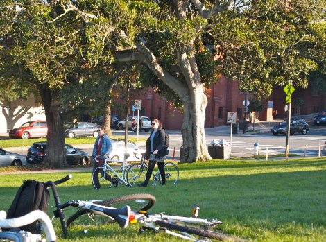 Bicycles in Dolores Park!